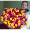 Весенний микс из 101 розы