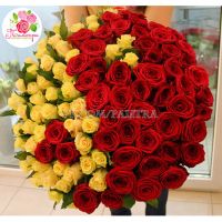 Композиция «Ты и я» из 101 розы