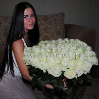 101 белая роза 