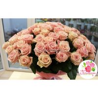 101 роза нежно-розовая