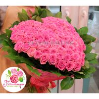 Букет-сердце из 101 розовой розы