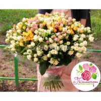 «Весенний микс» из 101 кустовой розы