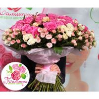 151 роза: розовые, кремовые, белые