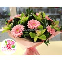 Букет с орхидеями и герберами 