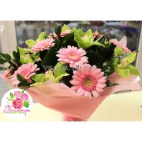 Букет с орхидеями и герберами 