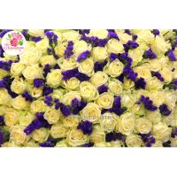 251 белая роза «Вайт Наоми», статица