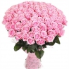 101 нежно-розовая роза «Лав Анлимитед»