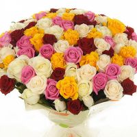 101 роза «4 сезона»