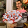 Премиум букет из 19 больших киндеров 