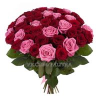 51 роза красно-розовая